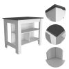 Rockaway 3-Shelf Kitchen Island