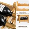 Freestanding Countertop Wine Bottle Organizer Rack
