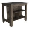 Rockaway 3-Shelf Kitchen Island
