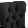 Collection Modern, High-end Tufted Solid Wood Contemporary Velvet Upholstered Dining Chair Nailhead Trim 2-Pcs Set