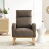 [Video] Welike 27.6"W Modern Accent High Backrest Living Room Lounge Arm Rocking Chair, Two Side Pocket