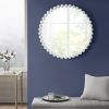 Beaded Round Wall Mirror