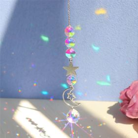 1pc; Colorful Crystals Suncatcher Hanging Sun Catcher With Chain Pendant Ornament Crystal Balls For Window Home Garden Christmas Day Party Wedding Dec (style: Planet Seven)