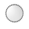 Beaded Round Wall Mirror