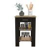 Brooklyn 23 Kitchen Island with Towel Rack, 2 Shelves, and 1 Drawer