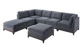 Modular Living Room Furniture Ottoman Chenille Fabric 1pc Cushion Ottoman Couch