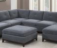 Modular Living Room Furniture Ottoman Chenille Fabric 1pc Cushion Ottoman Couch