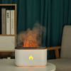 Aroma Diffuser Flame Light Mist Humidifier Aromatherapy Diffuser With Waterless Auto-Off Protection For Spa Home Yoga Office