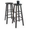 Element 2-Pc Square Leg Bar Stool Set