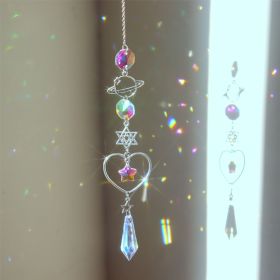 1pc; Colorful Crystals Suncatcher Hanging Sun Catcher With Chain Pendant Ornament Crystal Balls For Window Home Garden Christmas Day Party Wedding Dec (style: Planet One)