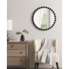 Beaded Round Wall Mirror