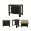 Rockaway 3-Shelf Kitchen Island