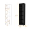 Sutton 5 Shelves Bookcase with Modern Storage Shelves