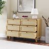 Drawer bedroom dresser, wooden antique dresser, TV cabinet bedroom living room corridor storage dresser, storage box drawer cabinet