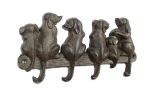 Cast Iron Dog Wall Hooks 8"