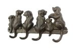 Cast Iron Dog Wall Hooks 8"