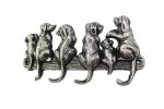 Cast Iron Dog Wall Hooks 8"