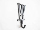 Cast Iron Letter W Alphabet Wall Hook 6"