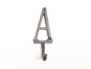 Cast Iron Letter A Alphabet Wall Hook 6"