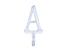 Cast Iron Letter A Alphabet Wall Hook 6"