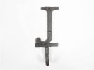 Cast Iron Letter J Alphabet Wall Hook 6"