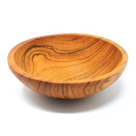 Hand-carved Olive Wood Bowl - Jedando Handicrafts (size: 6")