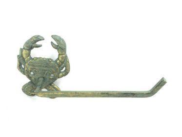 Cast Iron Crab Toilet Paper Holder 10" (Finish: Antique Bronze)