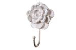 Cast Iron Decorative Rose Hook 7"