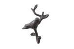 Cast Iron Decorative Bird Hook 6"