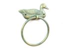 Cast Iron Mallard Duck Towel Holder 6.5"