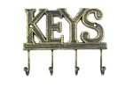 Cast Iron Keys Hooks 8"