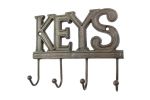Cast Iron Keys Hooks 8"