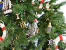 Model Ship in a Glass Bottle Christmas Ornament