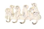 Cast Iron Dog Wall Hooks 8"