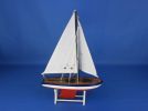 Wooden Decorative Model Sailboat 12"