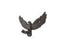 Cast Iron Flying Eagle Decorative Metal Talons Wall Hooks 6"