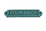 Cast Iron Poop Deck Sign 6"