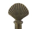 Cast Iron Seashell Extra Toilet Paper Stand 16"