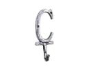 Cast Iron Letter C Alphabet Wall Hook 6"