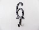Cast Iron Number Wall Hook 6"