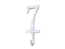 Cast Iron Number Wall Hook 6"