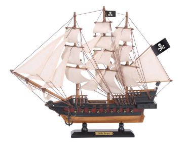 Wooden Captain Hook's Jolly Roger from Peter Pan Model Pirate Ship (style: 15" Limited / White Sails)