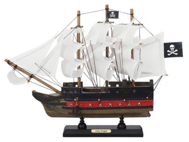 Wooden Captain Hook's Jolly Roger from Peter Pan Model Pirate Ship (style: 12" Limited / White Sails)