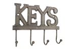 Cast Iron Keys Hooks 8"