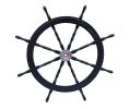 Deluxe Class Wood and Metal Decorative Ship's Steering Wheel