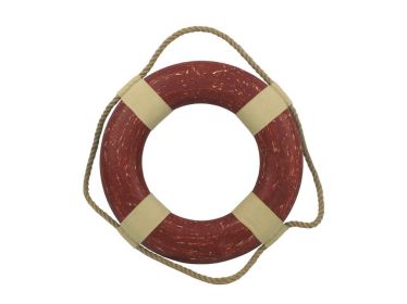 Decorative Lifering 15" (Color: Vintage Red)