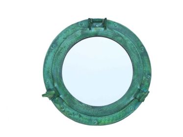 Decorative Ship Porthole Window 12" (Finish: Brass Deluxe Class Titanic Shipwrecked)