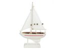Wooden Sailboat Model Christmas Tree Ornament