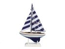Wooden Sailboat Model Christmas Tree Ornament