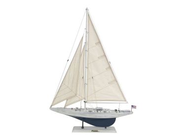 Wooden Enterprise Model Sailboat Decoration (size: 35" Limited)